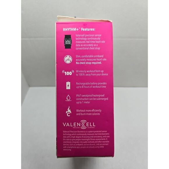 Scosche Rhythm+ Plus Armband Heart Rate Monitor Bluetooth ANT+ Calories Pink - Picture 2 of 13